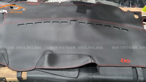 Thảm taplo Hyundai i10 mới nhất 2022 da cacbon Microfiber cao cấp